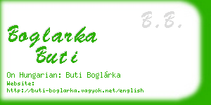 boglarka buti business card